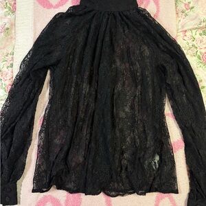 H&M Black Lace Top
